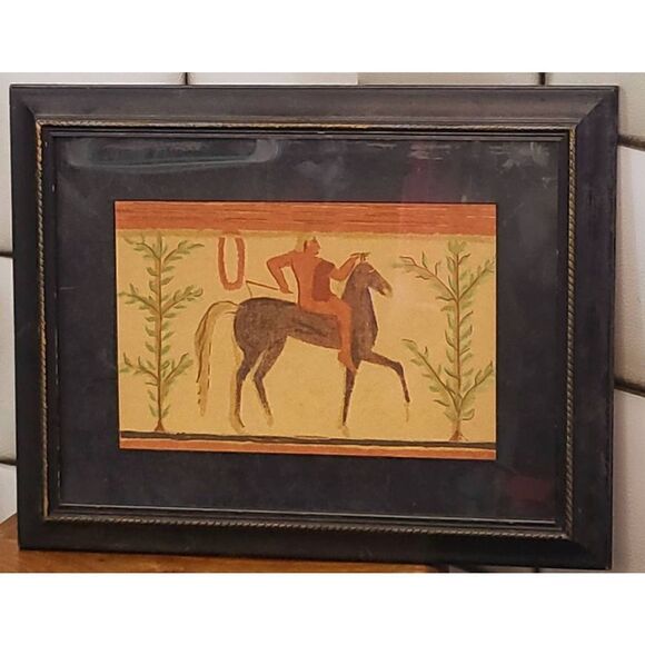 Horseman. Tomb of the Baron 500BC Framed art - Picture 2 of 6